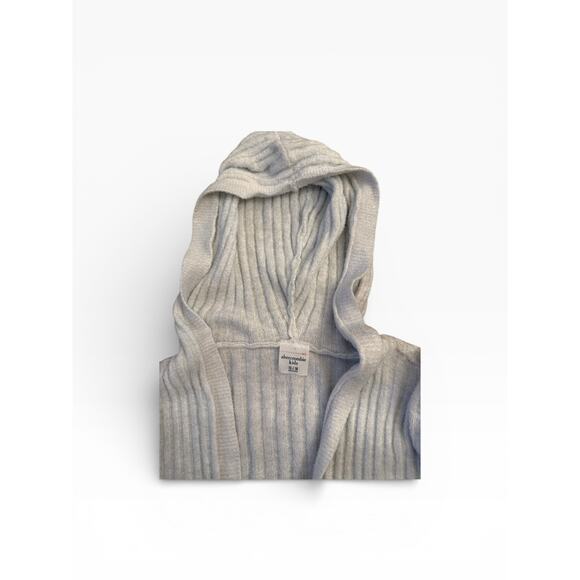 Abercrombie + Fitch Kids Gray Hooded Cardigan Sweater Size 15/16 - Picture 3 of 6